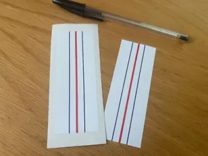 Triple Track Putter Strip Golf Stickers (1x Pair) - UK SELLER - Picture 1 of 1