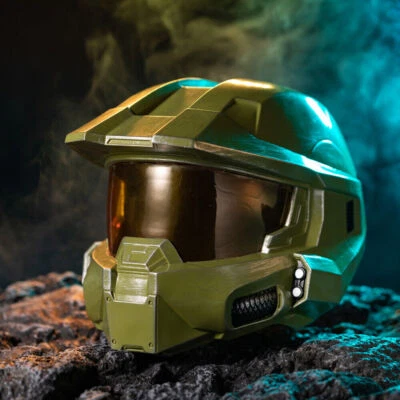 Xcoser Halo Infinite Master Chief Helmet Resin Cosplay Prop Replica Halloween - Image 1 of 4