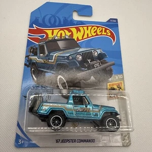 HOTWHEELS 67 JEEPSTER COMMANDO SUPER TREASURE HUNT STH Long CARD jeep - Picture 1 of 3