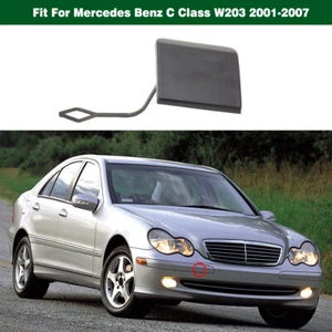 Front Bumper Tow Hook Cover Eye Cap New For Mercedes Benz C-Class W203 2001-2007 - Picture 1 of 4