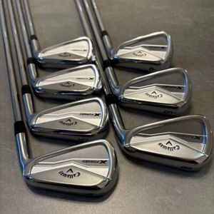 Callaway X Forged Iron Set 7pcs 4-Pw Extra Stiff Dynamic Gold TOUR ISSUE X100 - Picture 1 of 10