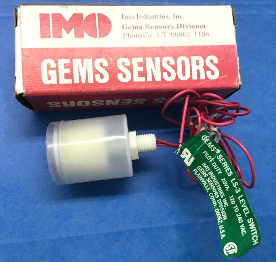 Interruptor de nivel de estación única Gems Sensors serie 142545 LS-3 NUEVO Foto 1 de 4
