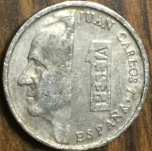1997 SPAIN 1 PESETA COIN - Picture 1 of 2