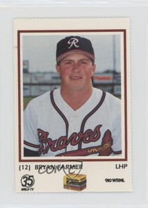 1989 Richmond Braves Team Issue Bryan Farmer #12