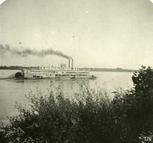 USA Mississipi Transport Steamer Old NPG Stereo Photo 1900 - Bild 1 von 3