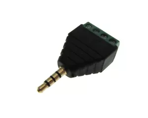 3.5mm Male Audio Plug Connector w/ Screw Terminal 4 Contacts - Picture 1 of 1