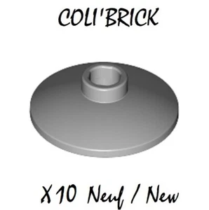 lego 4740 - 10x Disque Parabole / Dish 2x2 inverted Radar - Light B. Gray - Neuf - Imagen 1 de 1