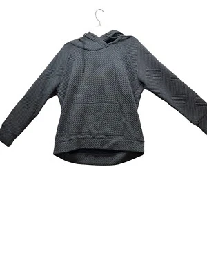 Moletom com capuz feminino Green Tea L cinza acolchoado leve pulôver casual - Imagem 1 de 4