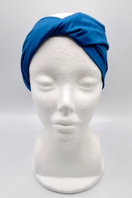 Nike Mujer Yoga Diadema Giro Ancho Mujer OSFM Twist Marina/Verde azulado Lavado Foto 1 de 4