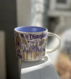 NIB DISNEYLAND BEEN THERE SERIES PURPLE YELLOW STARBUCKS MUG COLLECTIBLE - Picture 1 of 4