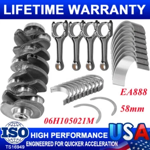 Engine Crankshaft w/Connecting Rods For Audi A3 VW Jetta Golf Tiguan EA888 Gen2 - Picture 1 of 23