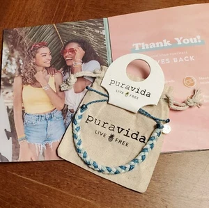 ¡RETIRADO EN EL SITIO! ¡PULSERA TRENZADA PURA VIDA DRIFT AZUL VERDE!️ENVÍO GRATUITO EL MISMO DÍA - Imagen 1 de 2