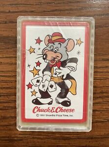 Vintage Chuck E. Cheese 1991 Deck of Cards - New & Sealed