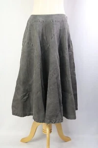 tricot COMME des GARCONS Cotton/Linen Gray Denim Flare Skirt 358 9051 - Picture 1 of 7