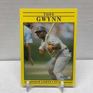 1991 Fleer San Diego Padres Baseball Card #529 Tony Gwynn