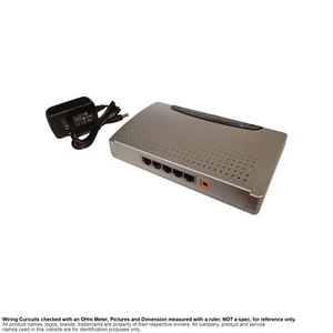 Netzwerk Switch Ethernet Gigabit RJ45 5 Port Airlink 101 AGIGA5SW-B - Bild 1 von 4