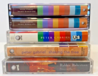 Peter Gabriel, Robbie Robertson Cassettes lot of 4: Vintage, Classic Rock Music - Image 1 of 3