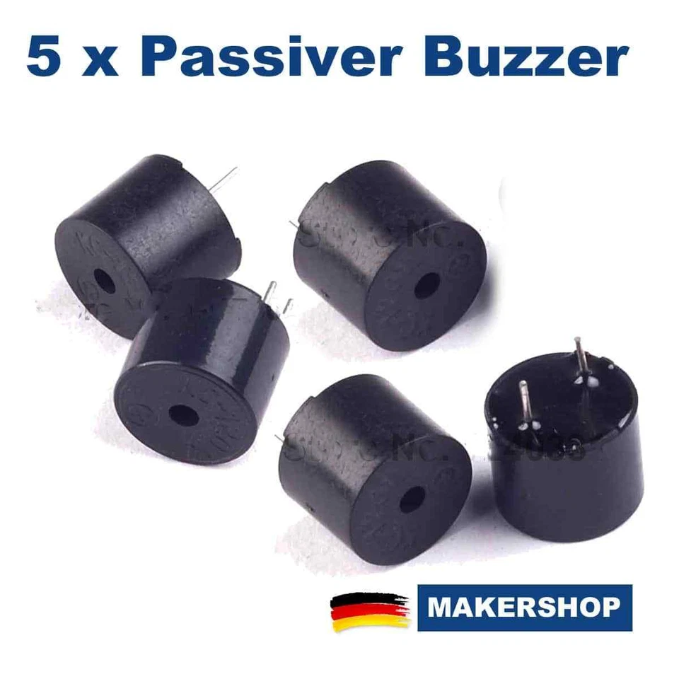 5 x Passiver Buzzer Passiv 3 5 12 Volt 2 kHz Arduino Raspberry Pi