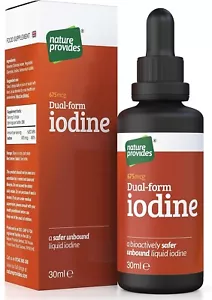 Integratore di Iodio/Ioduro Naturale ad Alta Resistenza, 675mcg, 30ml - Vegano, Made in UK - Foto 1 di 5