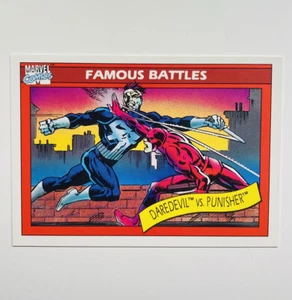 1990 Marvel Universe Series 1 Daredevil Vs. The Punisher #110 Near Mint Card - Picture 1 of 1