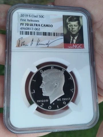 2019 S 50C FR Proof Kennedy Half Dollar NGC PF 70 Ultra Cameo First Releases Cover