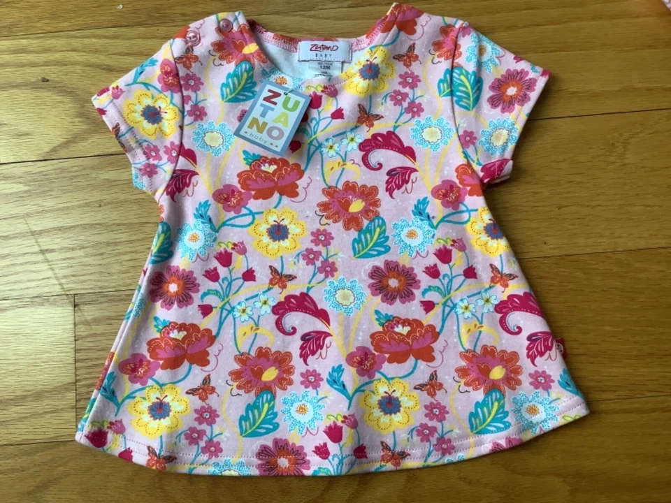 Nueva Camiseta Columpio Infantil Niña Zutano Talla 12 Meses Foto 1 de 1