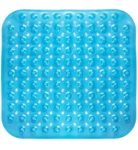 18x18 Bathtub Mat, Reliable Slip Protection for Shower, BPA Free, Latex Free, DE - Picture 1 of 2