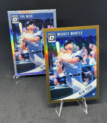 Mickey Mantle 2018 Donruss Optic Silver Prizm Variation The Mick & Bronze Prizm Foto 1 de 3