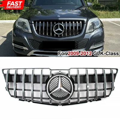 Grille Grill W/Emblem For 2009-2012 Mercedes Benz GLK X204 GLK350 GLK300 GLK280 - Изображение 1 из 4