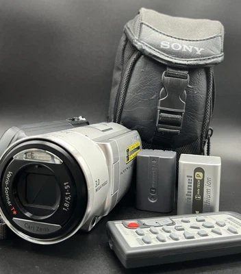 BUNDLE Sony Handycam DCR-SR90 Digital Video Camera 30GB- 2x batteries Case +More - Image 1 of 4