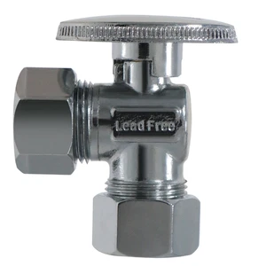 10 Pcs XFITTING 5/8" OD x 5/8" OD Compression Angle Ball Valve, Lead Free Brass - Picture 1 of 7