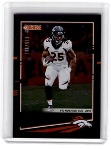MELVIN GORDON 2020 PANINI DONRUSS #89 SEASON STAT LINE SERIAL /500 - Picture 1 of 2