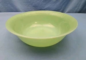 Anchor Hocking Fire King Jadeite Oven Ware Jane Ray Pattern 8.25" Serving Bowl  - Picture 1 of 4