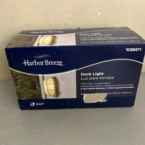 Portfolio Outdoor Oval Marine Dock Deck Light White Finish- 0398471 - Picture 1 of 9