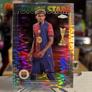 Lamine Yamal 2024-25 Topps Chrome UEFA Silver Pulsar Refractor AS Rookie SSP - Picture 1 of 4