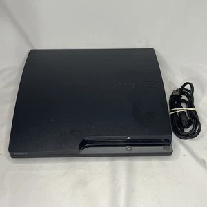 Sony Playstation 3 Slim 160GB CECH-2501A Console - Black Tested Working - Picture 1 of 9