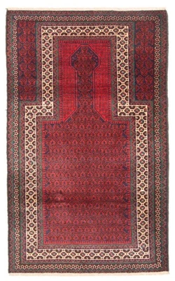 Alfombra oriental tradicional vintage anudada a mano de 2'9" x 4'8" alfombra de lana Foto 1 de 4