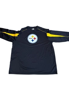 Pittsburgh Steelers Long Sleeve Shirt – Size 2XL – Rubberized Front Logo - Picture 1 of 7