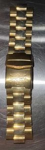 Authentisches Invicta Gold Edelstahl 1" Uhrenarmband - Bild 1 von 4
