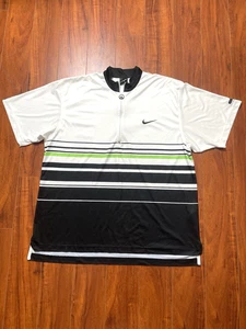 Maglia tennis vintage Nike Andre Agassi Dri Fit 1/4 zip taglia XL made in USA 30x25,5 - Foto 1 di 5