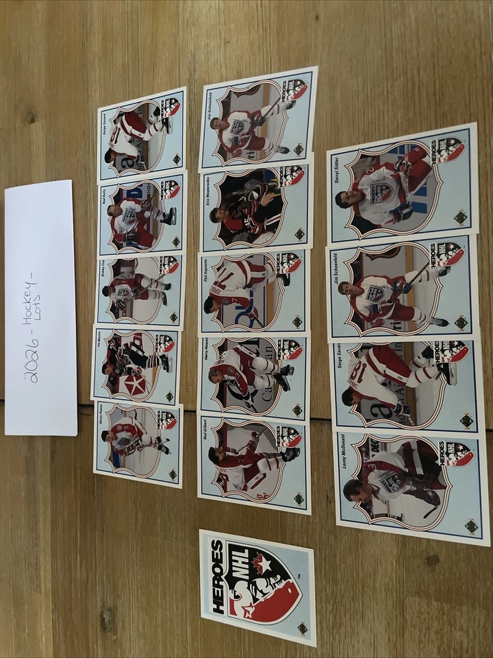 1990-91 UPPER DECK NHL HOCKEY NHL HEROES Set 15 Cards - Image 1 of 4