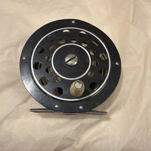 Vintage Bronson Royal 360 schwarz Fliegenrolle Made in USA - dreht sich gut - Bild 1 von 11