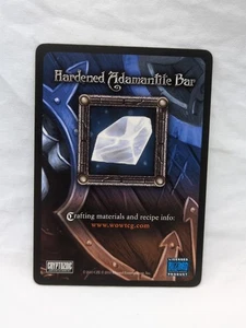 Wow Tcg Hardened Adamantite Bar Crafting Card - Picture 1 of 10