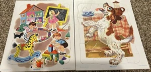 Excellent Condition Vintage 1970s Playskool puzzles - Picture 1 of 2