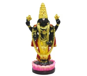 Marble Dust Tirupati Balaji Maharaj Idol For Home/Office/Temple (Size: 4 Inch) - Picture 1 of 4