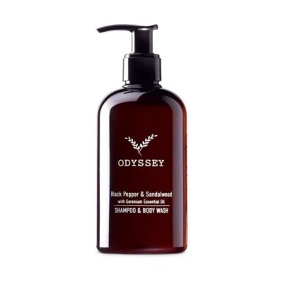 Odyssey Black Pepper and Sandalwood Pump Shampoo & Body Wash 300ml