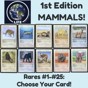LIFE TCG 1° Edizione Mammiferi - Scegli la tua carta! Raro #1-#25 - Foto 1 di 24