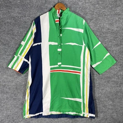 VINTAGE 70s 80s Catherine Ogust Penthouse Gallery TUNIC Dress Coverup Small Mod - Image 1 of 4