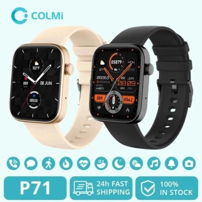 COLMI P71 Voice Calling Smartwatch Men Health Monitoring IP68 Waterproof Smart N - Image 1 of 4