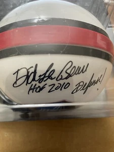 DICK LEBEAU AUTOGRAPHED MINI HELMET H OF F 2010 "DEFENSE" - Picture 1 of 5